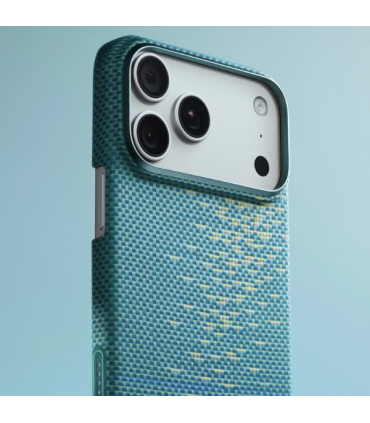 PITAKA Ultra-Slim Etui iPhone 17 Pro Max Lucid Blue MagSafe