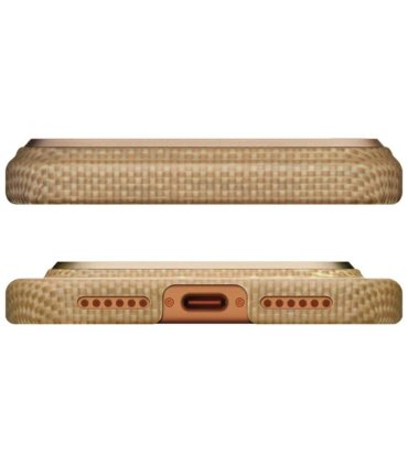 PITAKA Ultra-Slim Etui iPhone 17 Pro Max Golden Glint MagSafe