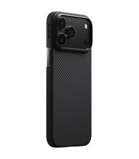 PITAKA Ultra-Slim Etui iPhone 17 Pro Czarno-szary MagSafe