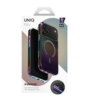 UNIQ Iridescia Etui iPhone 17 Pro Max Wielokolorowe MagSafe