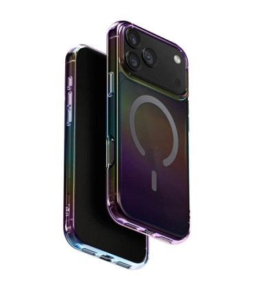 UNIQ Iridescia Etui iPhone 17 Pro Max Wielokolorowe MagSafe