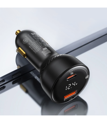 Ładowarka Samochodowa Baseus Supreme Digital Display U+C 100W