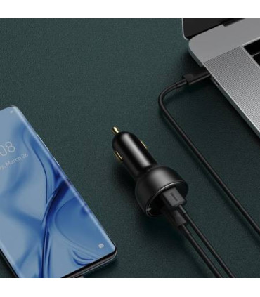 Ładowarka Samochodowa Baseus Supreme Digital Display U+C 100W