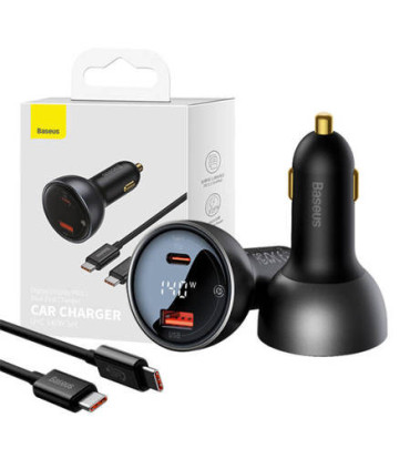 Baseus Supreme Series Ładowarka Samochodowa U+C 140W – Szybkie Ładowanie