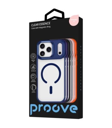 Proove Clear Essence Case Magnetic Ring iPhone 17 Pink Sand