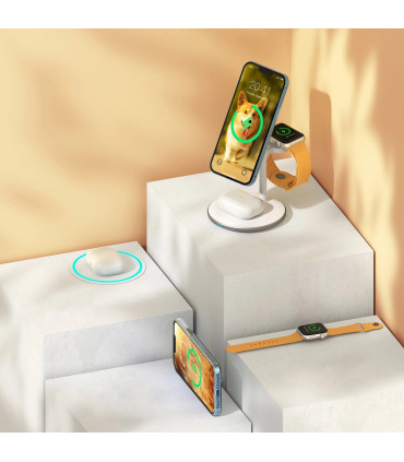 Choetech T585-F 3w1 Magnetyczna ładowarka bezprzewodowa