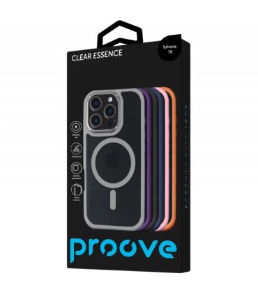 Proove Clear Essence Case Magnetic Ring iPhone 16 Black