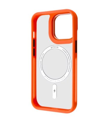 Proove Clear Essence Case Magnetic Ring iPhone 15 Pro Max Orange