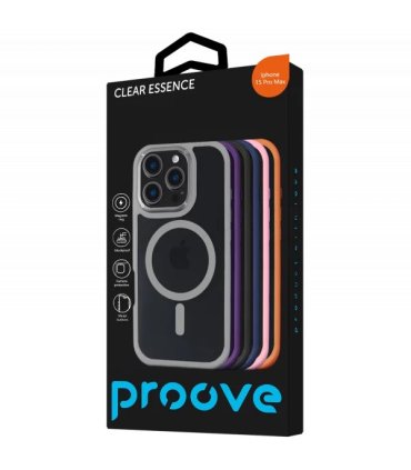 Proove Clear Essence Case Magnetic Ring iPhone 15 Pro Orange