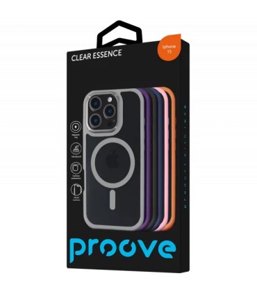 Proove Clear Essence Case Magnetic Ring iPhone 15 Orange