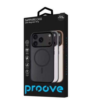 Proove Sapphire Case Magnetic Ring iPhone 17 Pro Max Black Titanium