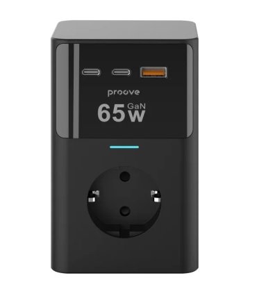 Listwa zasilająca Proove Power Cube 65W 1.5m 2AC 2USB-C 1USB