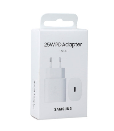 Ładowarka Samsung 25W Biała – Szybkie Ładowanie