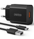 Ładowarka USB-A 18W Czarna Choetech – Szybkie Ładowanie