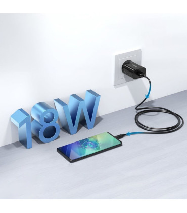 Ładowarka USB-A 18W Czarna Choetech – Szybkie Ładowanie