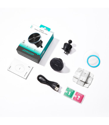 Joyroom JR-ZS240 Magnetyczny Uchwyt Samochodowy z Ładowarką Qi 15W – Kompatybilny z MagSafe