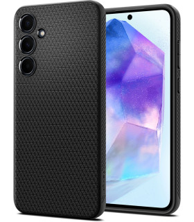 Etui Carbon Czarny Galaxy A55 – Wytrzymałość i Styl!