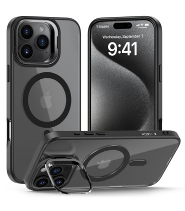 Etui MagStand Czarny iPhone 16 Pro Max – Funkcjonalność i Styl