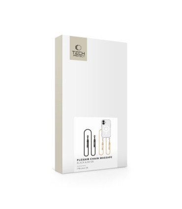 Etui FlexAir Chain Smycze Przezroczysty iPhone 16 – Styl i Wygoda