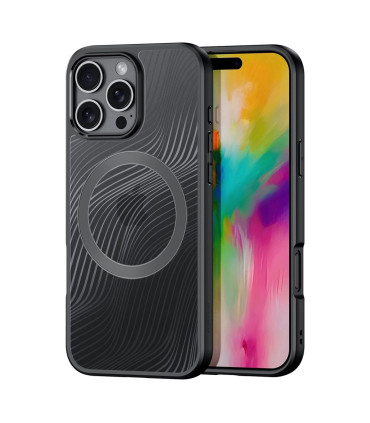 Etui Aimo Mag czarny iPhone 16 Pro elegancja i funkcjonalność