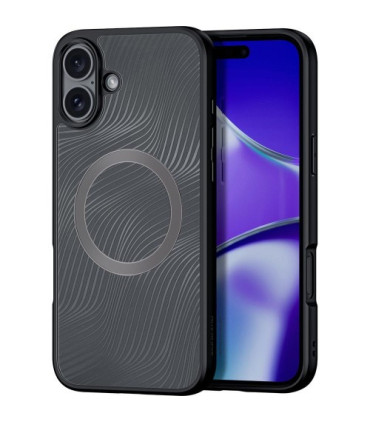 Etui Aimo Mag czarny iPhone 16 Plus elegancja i ochrona