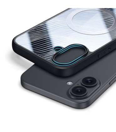 Etui Aimo Mag czarny iPhone 16 elegancja i ochrona