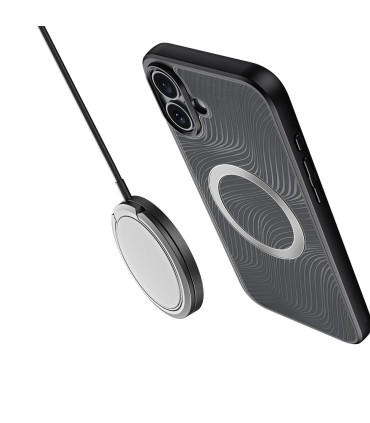 Etui Aimo Mag czarny iPhone 16 elegancja i ochrona