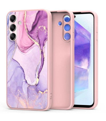 Etui Icon Różowo-Fioletowe Samsung Galaxy A55 – Wyjątkowy Styl i Ochrona