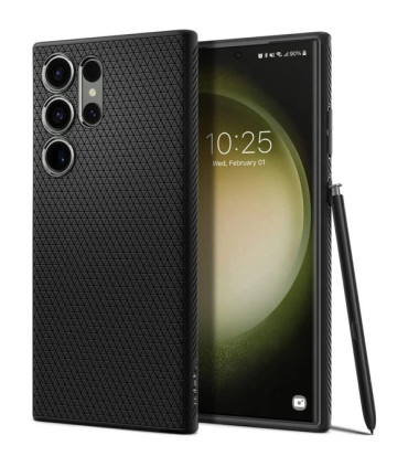 Etui Liquid Air czarne Samsung S23 Ultra – Smukła Ochrona