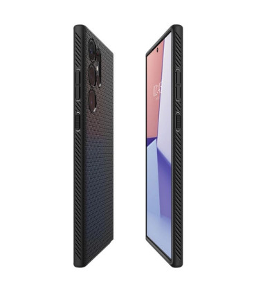 Etui Liquid Air czarne Samsung S23 Ultra – Smukła Ochrona