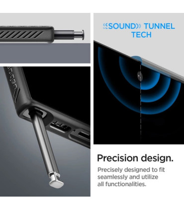 Etui Liquid Air czarne Samsung S23 Ultra – Smukła Ochrona