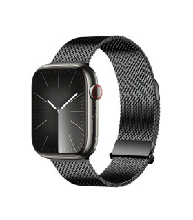 Pasek Milanese Pro Czarny Apple Watch 42/44/45/49 mm – Elegancja i Styl