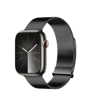 Pasek Milanese Pro Czarny Apple Watch 42/44/45/49 mm – Elegancja i Styl