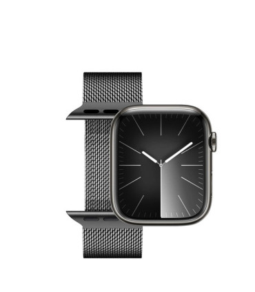 Pasek Milanese Pro Czarny Apple Watch 42/44/45/49 mm – Elegancja i Styl