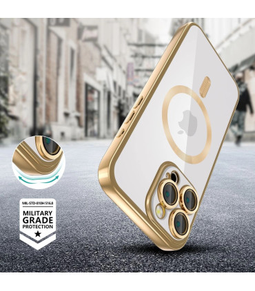 Etui MagFlex Złoty iPhone 16 Pro – Elegancja i Funkcjonalność