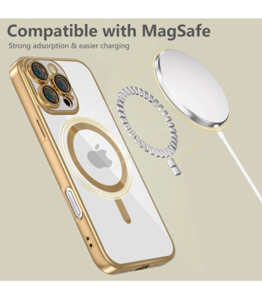 Etui MagFlex Złoty iPhone 16 Pro – Elegancja i Funkcjonalność