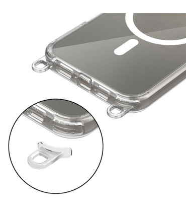 Etui z 2 Smyczami Białe iPhone 16 Pro – Styl i Funkcjonalność