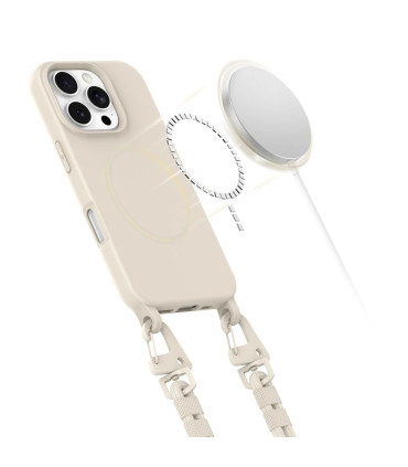 Etui MagNecklace Beżowy iPhone 16 Pro Max – Styl i Funkcjonalność