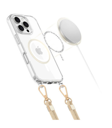 Etui FlexAir Chain z 2 Smyczami iPhone 16 Pro – Styl i Wygoda