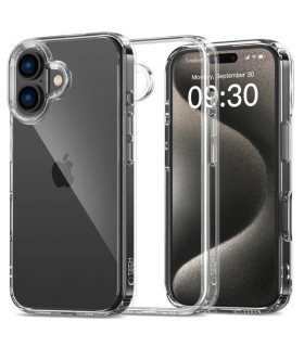 Etui FlexAir Hybrid Przezroczyste iPhone 16 – Smukła i Trwała Ochrona