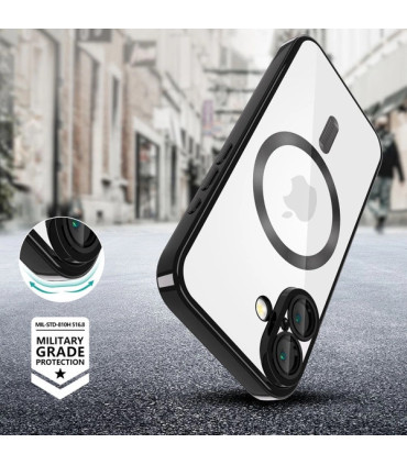 Etui MagFlex Czarny iPhone 16 – Smukła Ochrona i Elegancja