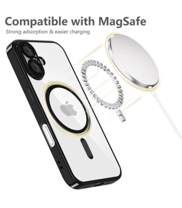 Etui MagFlex Czarny iPhone 16 – Smukła Ochrona i Elegancja