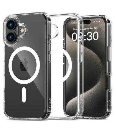 Etui FlexAir Hybrid Przezroczysty iPhone 16 – Smukła i Trwała Ochrona