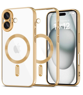 Etui MagSlim Złoty iPhone 16 – Elegancja i Ochrona