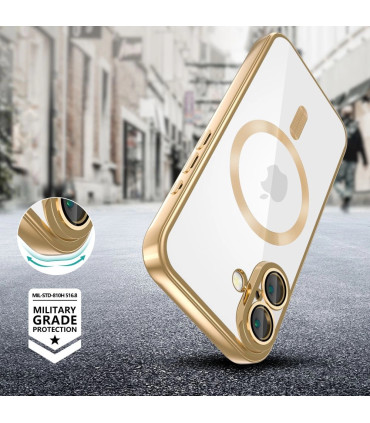 Etui MagSlim Złoty iPhone 16 – Elegancja i Ochrona