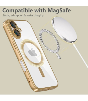 Etui MagSlim Złoty iPhone 16 – Elegancja i Ochrona