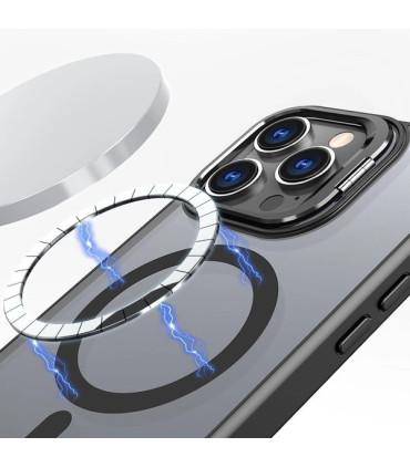 Etui MagStand Czarny iPhone 16 – Funkcjonalność i Styl