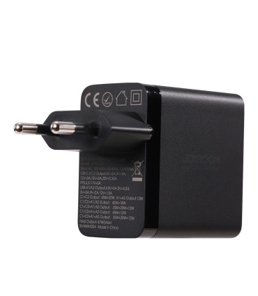 "Ładowarka Joyroom 67W – 4 Porty, 100W, Czarna | 1.2m Kabel"