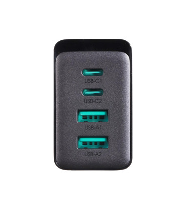 "Ładowarka Joyroom 67W – 4 Porty, 100W, Czarna | 1.2m Kabel"