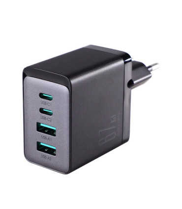 "Ładowarka Joyroom 67W – 4 Porty, 100W, Czarna | 1.2m Kabel"